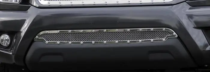 Handmade Toyota Tacoma T-Rex X-Metal Series Studded Bumper Grille - Polished Stainless Steel - 6729380
