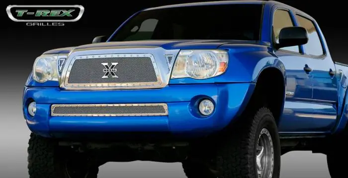 Holiday Sale Toyota Tacoma T-Rex X-Metal Series Studded Main Grille - Polished Stainless Steel - 6718950
