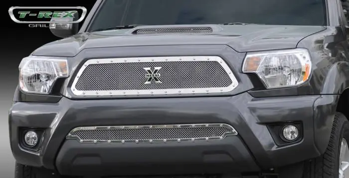 Toyota Tacoma T-Rex X-Metal Series Studded Main Grille - Polished Stainless Steel - 6719380 Next Day Delivery
