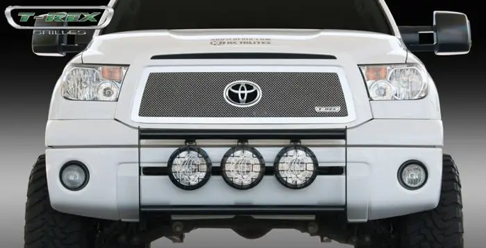 Toyota Tundra T-Rex Upper Class Polished Stainless Mesh Grille with Formed Mesh Center with Logo Opening - 54961 Money Back Guarantee