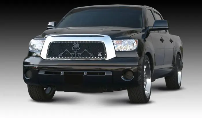 Toyota Tundra T-Rex Urban Assault Grunt Studded Main Grille with Soldier - Black OPS Flat Black - 7119636 Best Seller