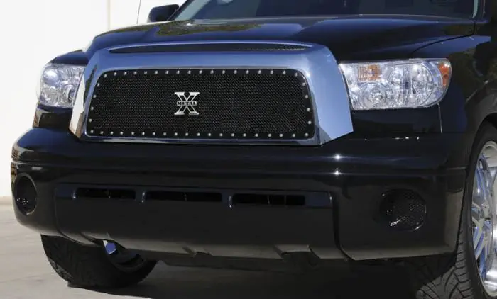 Fan Favorite Toyota Tundra T-Rex X-Metal Series Studded Main Grille - All Black - 6719591