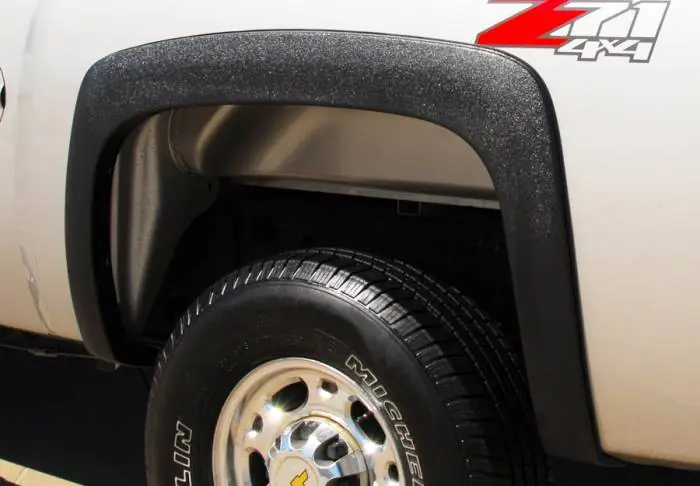 Chevrolet Silverado Prestige Rear Pair SX Street Style Standard Fender Flare Set - SX106SB Mega Sale