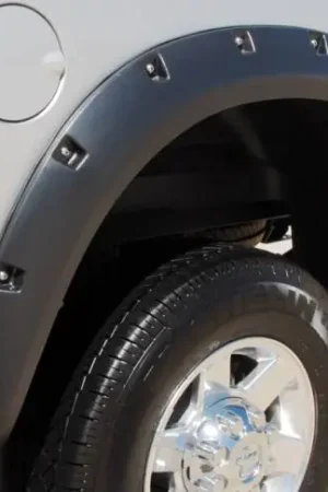 Dodge Ram Prestige Rear Pair RX Rivet Style Textured Fender Flare Set - RX205TB Same Day Shipping
