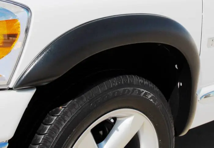 Warranty Included Dodge Ram Prestige Rear Pair SX Street Style Textured Fender Flare Set - SX203TB