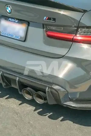 Premium BMW G80 M3 OEM Style Carbon Fiber Diffuser bmwg8003