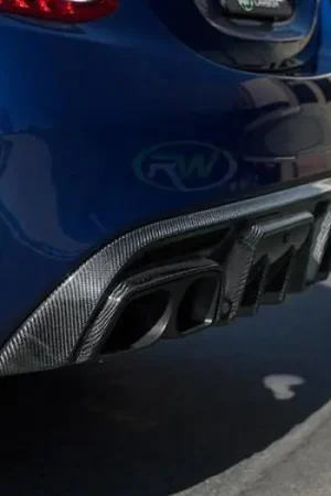 Limited Edition Mercedes W205 BRS Style Diffuser - with Alloy Tips mercw20513-3