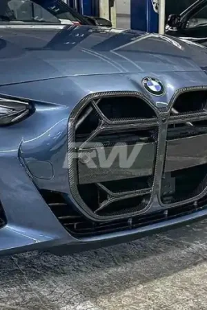 Hassle-Free Returns BMW G22 G23 4-Series CSL Style Carbon Fiber Grille W/ traffic Assistant bmwg22013-2