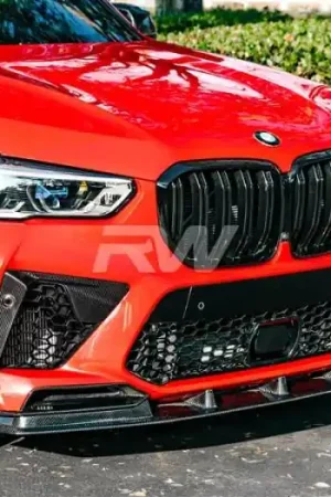 Limited Offer BMW F95 X5M RWS Carbon Fiber Front Lip Spoiler bmwf9502