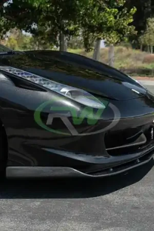 Premium Ferrari 458 Carbon Fiber Front Lip Spoiler Ferrari458-04