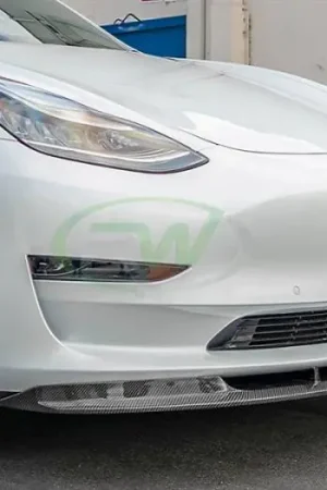 Authentic Tesla Model 3 RWS Carbon Fiber Front Lip Spoiler tesla07