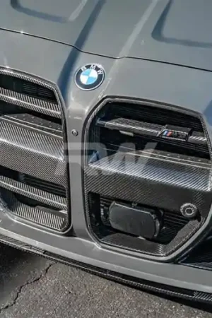 Affordable BMW G8X DTM CF Grilles With traffic Assist + Black Mesh bmwg8x07-3