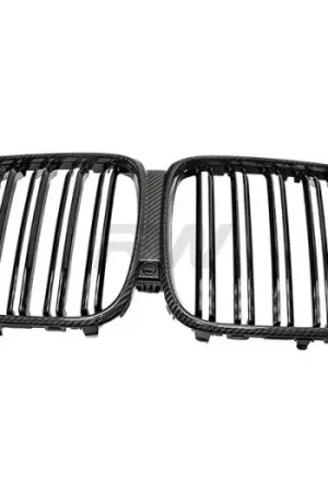 Fan Favorite BMW G05 F95 Pre LCI Dual Slat Carbon Fiber Grilles bmwg0514