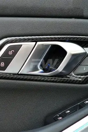 Brand New BMW G80 M3 Carbon Fiber Door Handle Trims bmwg8x021