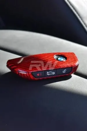 BMW X-Chassis Red Carbon Fiber Key Case bmwf95025-2 Fresh Stock