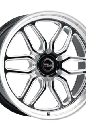 Hassle-Free Returns WELD Street Performance Laguna 6 Drag 6x127 17x7 +10 Gloss Black/Milled Diamond Cut Lip