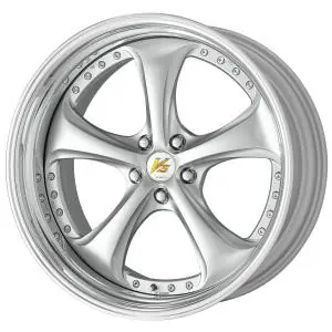 Work Wheels VS-KF 5x100 19x9.5-3 Light Grey Silver L Disk STEP RIM High Quality