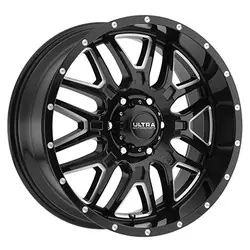 Hot Deal Ultra 203BM Hunter 6X135 17x9 +18 Gloss Black w/ Milled Accents