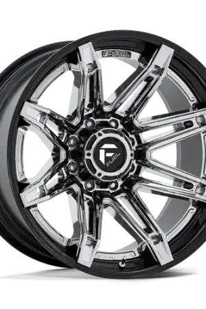 Fuel 1PC FC401 BRAWL 8X170 20x10 -18 CHROME WITH GLOSS BLACK LIP New Arrival