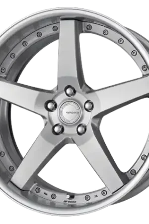 Work Gnosis Gr203 5x115 19x11.5+38 H Disk Brush Silver Clear Top Rated
