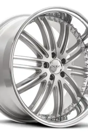 Don’t Miss Out XIX Wheels XIX 23 5x120 20x8.5 +35 Silver Machined with Stainless Steel Lip