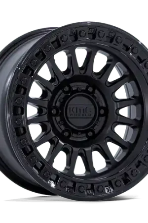 Today Only KMC KM552 IMS 6X139.7 17x8.5 -10 MATTE BLACK W/ GLOSS BLACK LIP