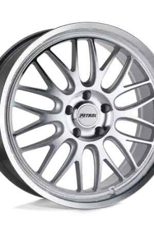 Buy Today Petrol P4C 5X115 16X7 +40 SILVER W/ MACHINED FACE & LIP