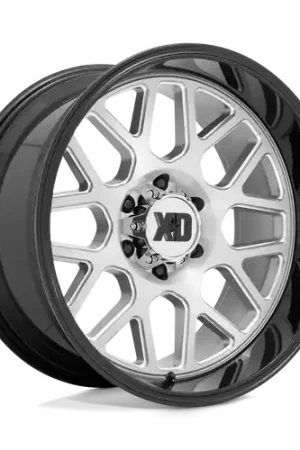 XD XD849 GRENADE 2 6X135 20X10 -18 BRUSHED MILLED WITH GLOSS BLACK LIP Top Pick