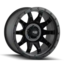 Genuine Dirty Life Roadkill 9301 8x170 18x9+0 Matte Black/Black Beadlock