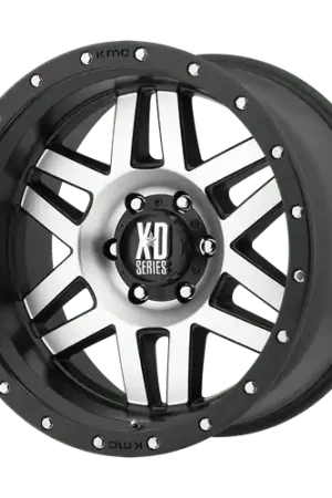 Bargain XD XD128 MACHETE 6X139.7 17X9 -12 MACHINED FACE BLACK RING