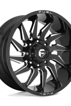 Fuel 1PC D744 SABER 8X165.1 20X9 +20 GLOSS BLACK MILLED Shop Now