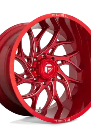 Fuel 1PC D742 RUNNER 6X139.7 22X10 -18 CANDY RED MILLED Luxury