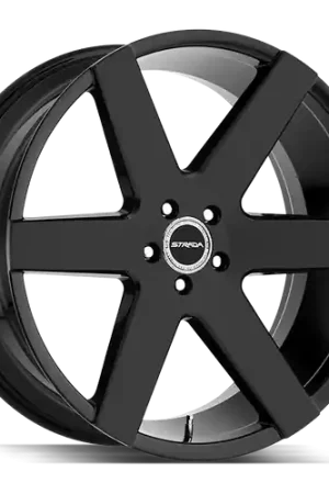 Warranty Included Strada Coda Blank 20x8.5 +35 Gloss Black