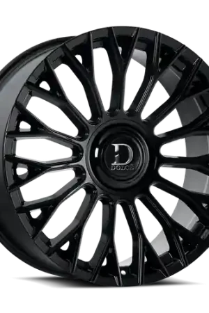 DOLCE LUXURY ROMA 5x127/5x130 22x10.5 +42 Glossy Black Free Delivery
