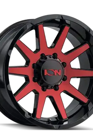 Ion Type 143 5x127 20x10-19 Gloss Black/Red Machined Save Now