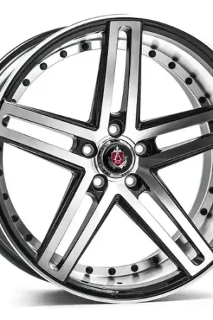Discount Axe EX20 5x112 20X10+25 BLACK AND POLISHED FACE