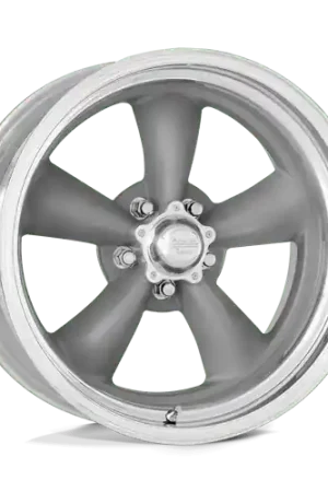 Today Only American Racing Vintage VN205 CLASSIC TORQ THRUST II CUSTOM 5X120.65 20X8 +1 TORQ THRUST GRAY W/ POLISHED LIP