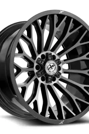 XF Off-Road XF-237 5x127/5x139.7 22x12 -44 Gloss Black & Brushed Double Dark Tint Clearance
