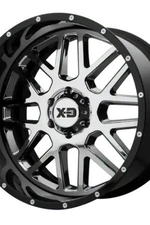 Latest XD XD201 GRENADE 5X127 22X10 -18 CHROME CENTER GLOSS BLACK MILLED LIP