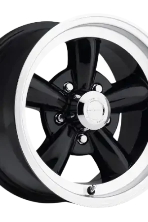 Vision American-Muscle 141H 5x114.3 15x7+6 Gloss Black Machined Lip Direct From Factory