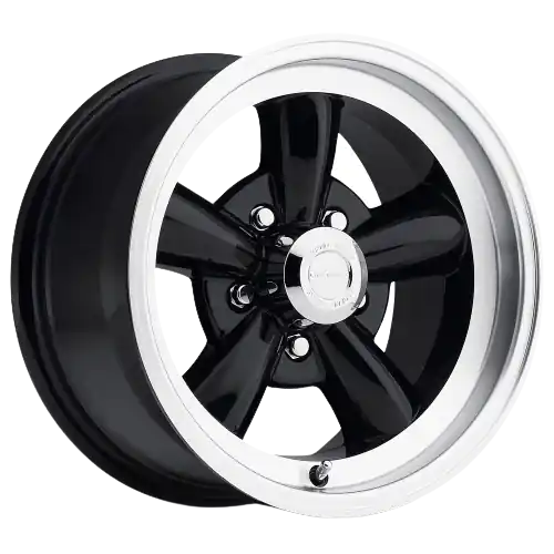Vision American-Muscle 141H 5x114.3 15x7+6 Gloss Black Machined Lip Direct From Factory