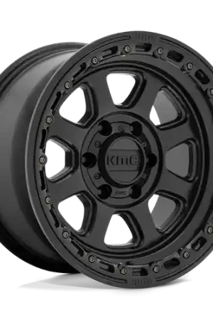 KMC KM548 CHASE 8X165.1 18X9 +18 SATIN BLACK WITH GLOSS BLACK LIP Time-Limited