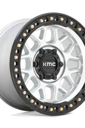Express Delivery KMC KM549 GRS 8X170 18X8.5 +0 MACHINED WITH SATIN BLACK LIP