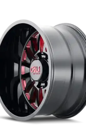 Cali Off-Road Summit 9110 6x135 20x9+0 Gloss Black/Red Milled Spokes Premium