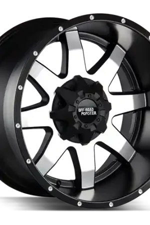 Off Road Monster M08 6x135/6x139.7 20x9-10 Flat Black Machined In Demand