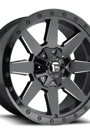 Fuel 1PC D597 WILDCAT 6X135/6X139.7 17X9 +1 GLOSS BLACK MILLED Fan Favorite
