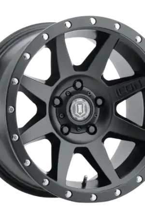 Today Only Icon Alloys REBOUND 8x180 20X9+12 Satin Black