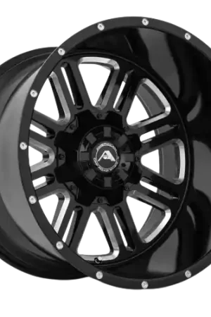 Today Only American Off-Road A106 8x6.5 20x14 -76 Black Milled Spoke