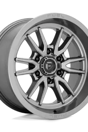 Fuel 1PC D789 CLASH 6X139.7 17X9 +1 GUN METAL Wholesale