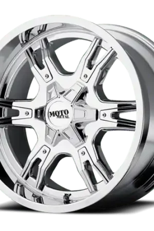Moto Metal MO969 6X139.7 18X10 -24 CHROME WITH RED AND BLACK ACCENTS In Demand